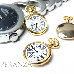 時計部品　セット　ハンドメイドパーツ 2個セット】スチームパンクな♪懐中時計パーツ ミニチュアチャーム