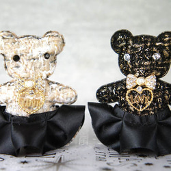 CHANEL♡スパンコール装飾フラワー&クマのブローチノーメーカーおまけセット♡ ☆可愛く輝く☆【CHANEL】26クルーズ ココマークブローチ (CHANEL