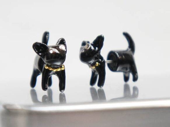 再販♡馬車黒猫ピアス 91-1261.jpg
