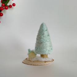【受注制作】クリスマスツリー＆小さいお家☆羊毛フェルト 8枚目の画像