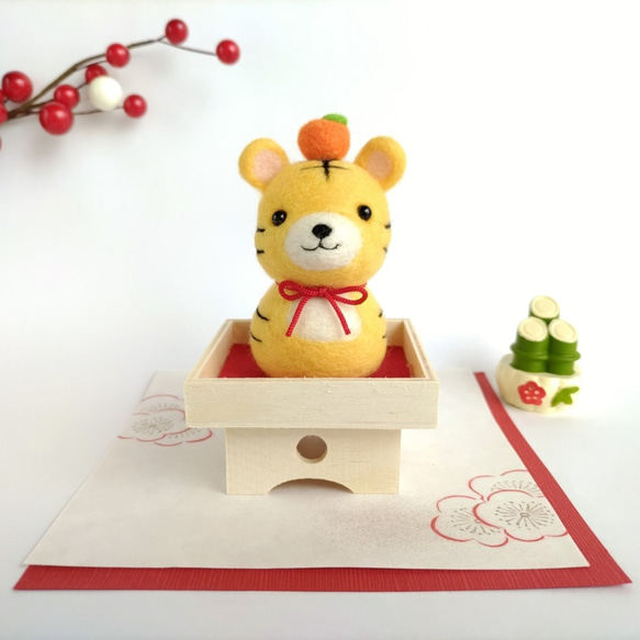 正月☆トラさん鏡餅