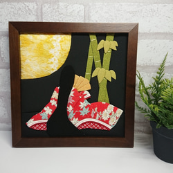 押絵タペストリー　かぐや姫 絵画・イラスト】星座と神話『スターリーテイルズ』シリーズ「かぐや姫