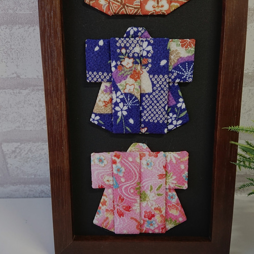 正月飾り ちりめん押し絵フレーム 着物 立体・オブジェ 夢さき 通販