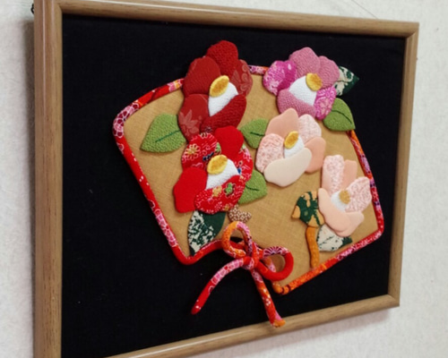 かすみ草様専用☆ちりめん細工 押絵 睡蓮のタペストリー
