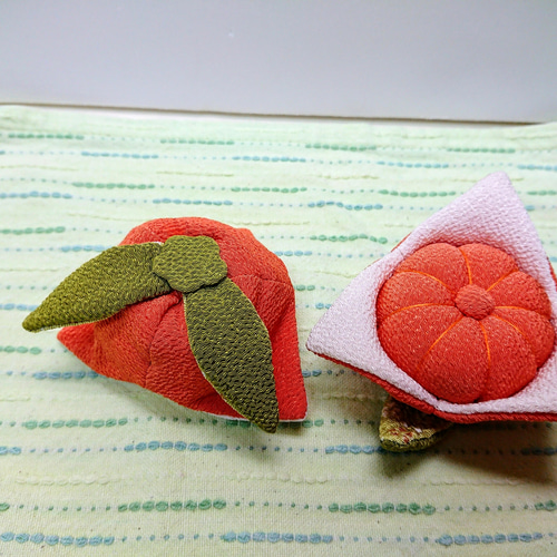 ちりめん細工 みかん その他置物 夢さき 通販 4668991｜Creema(クリーマ)