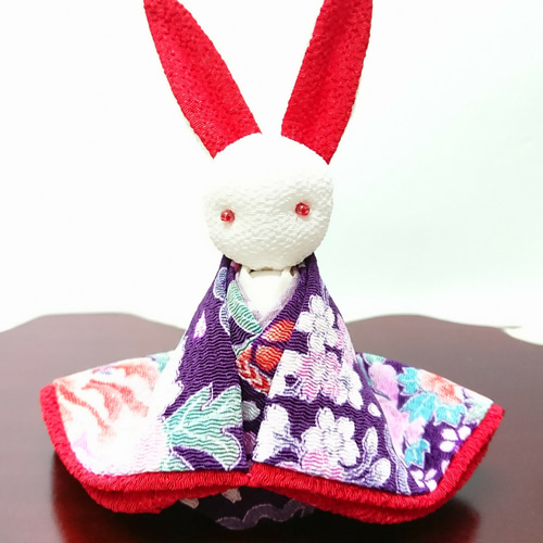 うさぎ ちりめん細工 その他人形 夢さき 通販 4812371｜Creema