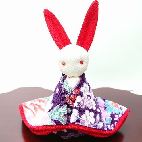 うさぎ ちりめん細工 その他人形 夢さき 通販 4812371｜Creema