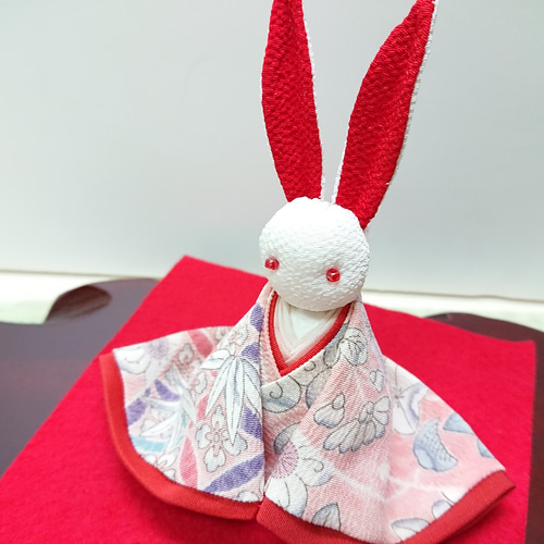 うさぎ ちりめん細工 その他人形 夢さき 通販 5146209｜Creema