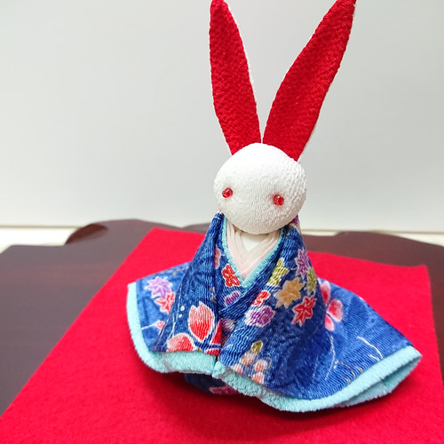うさぎ ちりめん細工 その他人形 夢さき 通販 5146209｜Creema