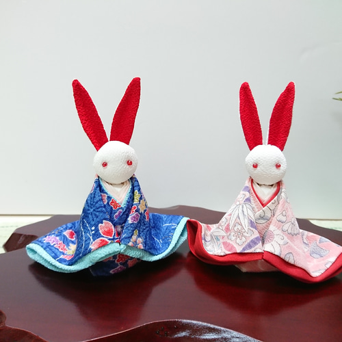 うさぎ ちりめん細工 その他人形 夢さき 通販｜Creema(クリーマ