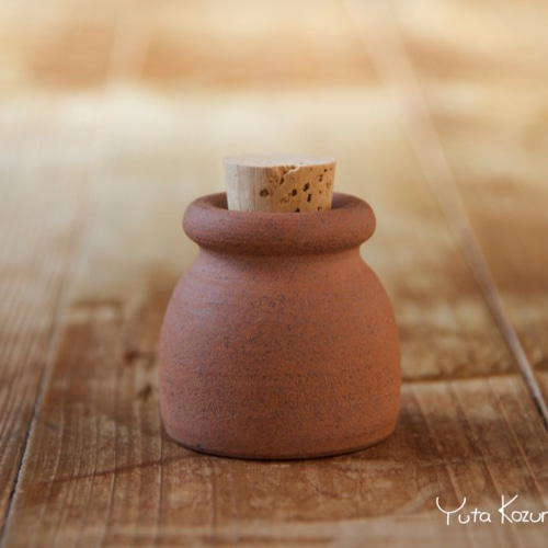鳥居型陶器 おさけとり（徳利とお猪口）あおい
