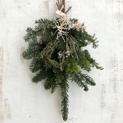 針葉樹のスワッグ (フレッシュ・スワッグ ）期間限定商品 しめ縄