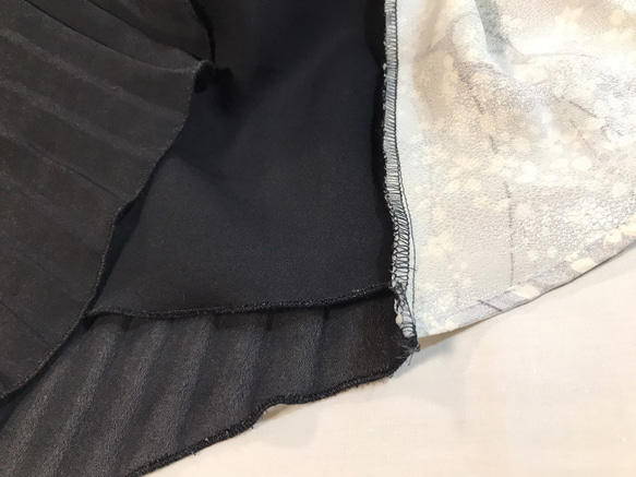 お値下げ⭐️着物リメイク絹のワンピースドレス 5枚目の画像