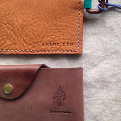 simple 簡單美悠遊卡/名片夾_手工縫製皮革 第3張的照片
