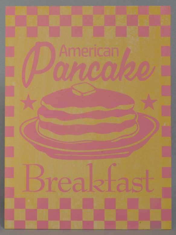 American Pancake Shop Sign【ウッドサイン】 3枚目の画像