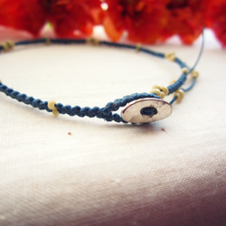 Thin Waxed Linen Anklet. / di 第2張的照片