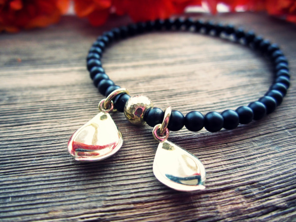 Matte Taste Onyx Stretch Bracelet. ~Lp~ 第4張的照片