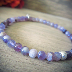 Mix Amethyst Stretch Bracelet. 第3張的照片