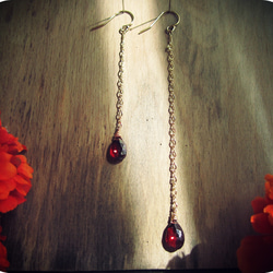 Mozambique Garnet Chain Link Pierce. 第5張的照片