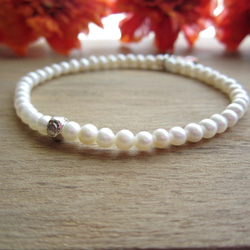 Freshwater Pearl Stretch Bracelet. 第1張的照片