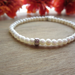 Freshwater Pearl Stretch Bracelet. 第2張的照片