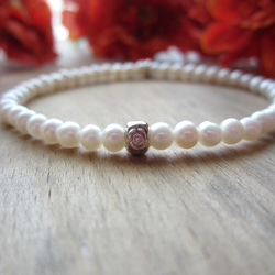 Freshwater Pearl Stretch Bracelet. 第4張的照片