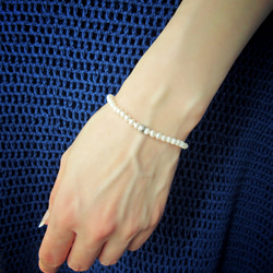 Freshwater Pearl Stretch Bracelet. 第5張的照片