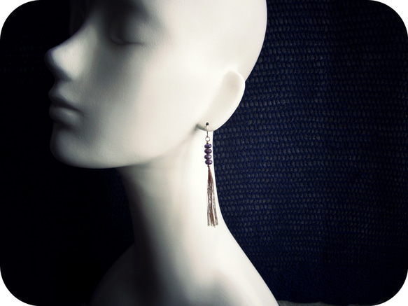 Charoite Fringe Pierce. 第3張的照片