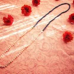 Bicolor Long Necklace. 1枚目の画像