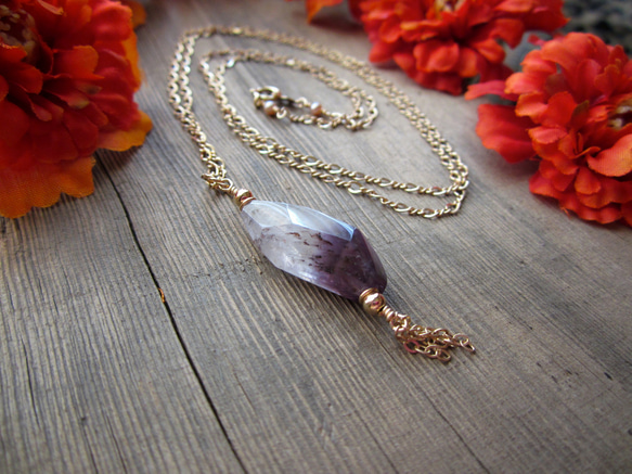 Amethyst × Crystal Fancy Pendant. "a" 第2張的照片