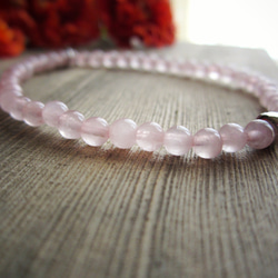 Rose Quartz Stretch Bracelet. 第2張的照片