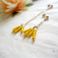 14K GF & Seed Beads Pierce.~yg~ 第2張的照片