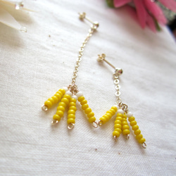 14K GF & Seed Beads Pierce.~yg~ 第4張的照片