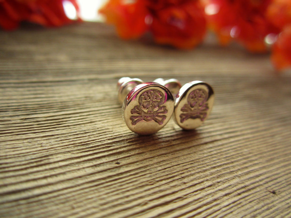 Sugar Skull Studs Pierce.【m】 第1張的照片