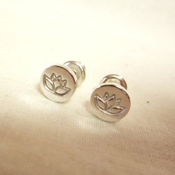 "Silver Studs Pierce"   ~ Lotus ~【m】 3枚目の画像