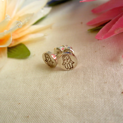 "Silver Studs Pierce" ~ Hamsa ~【m】 3枚目の画像