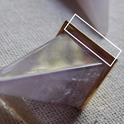 水晶　ピラミッドポイントペンダント　チェーン付　ペンデュラム 4枚目の画像