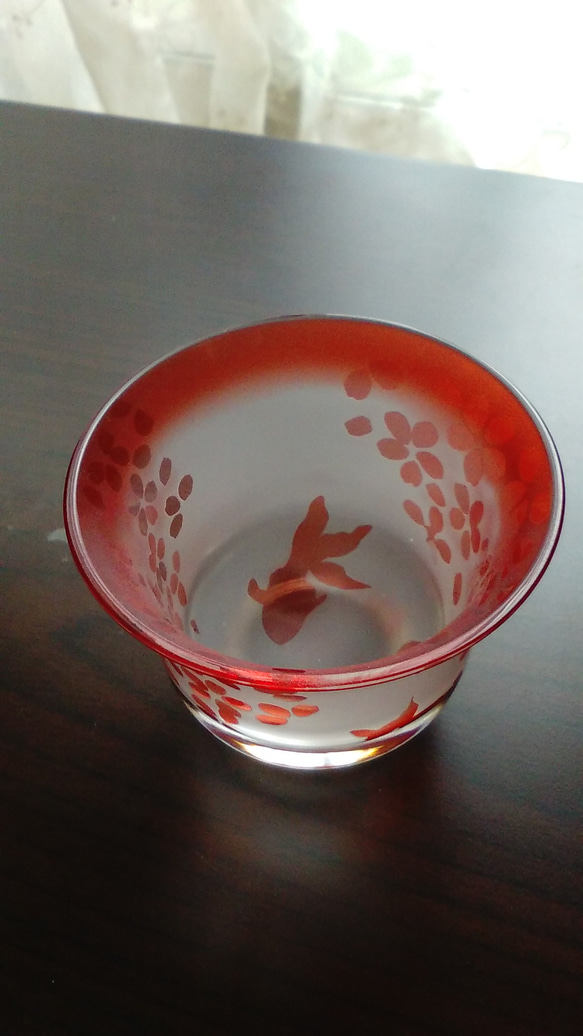 桜と金魚のぐいのみ 3枚目の画像