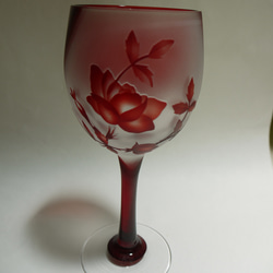 ワイングラス（ｶﾞｰﾃﾞﾝﾛｰｽﾞ） 1枚目の画像