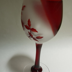 ワイングラス（ｶﾞｰﾃﾞﾝﾛｰｽﾞ） 2枚目の画像