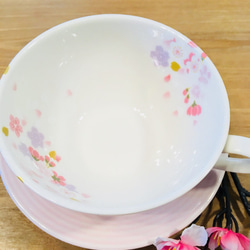 桜咲くスープカップ 2枚目の画像
