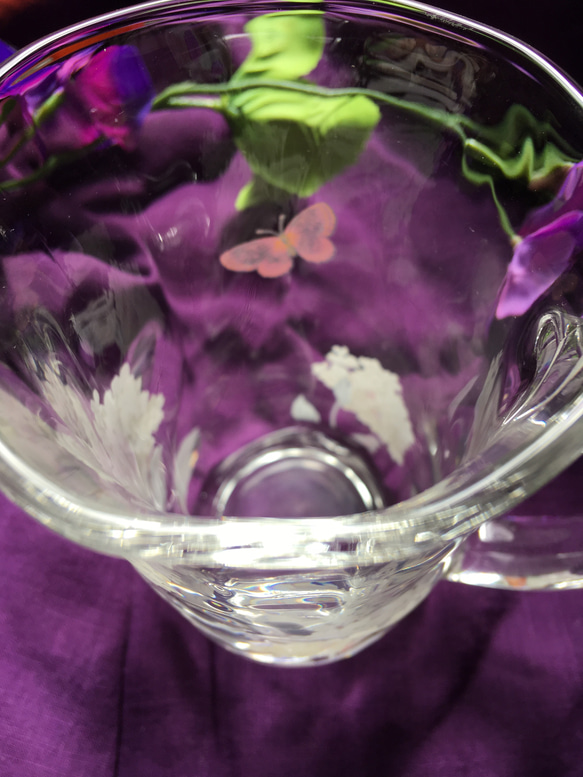 紫陽花のビアジョッキ・Ａ 3枚目の画像