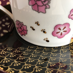 昭和レトロ猫のカップ&ソーサー(とらねこ) 3枚目の画像