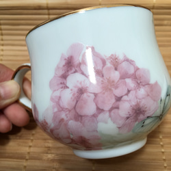 紫陽花のカップ&ソーサー 4枚目の画像