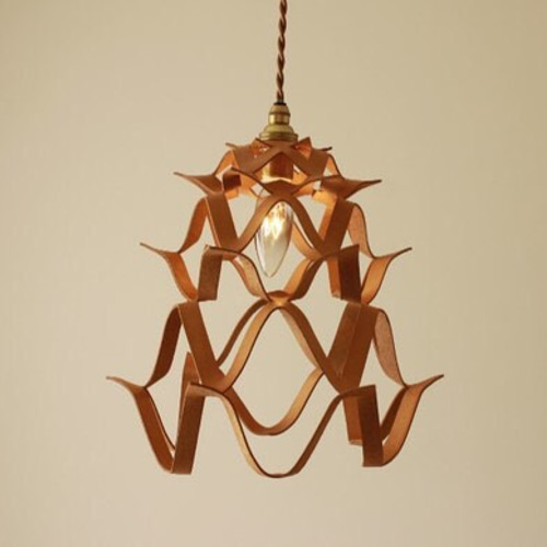 革ランプシェード ランプシェード 1灯 ペンダント交換用 papero-plane カーフ風