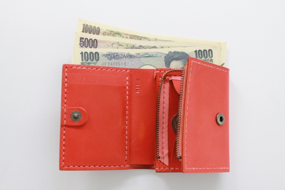 手のひら財布(ファスナー)