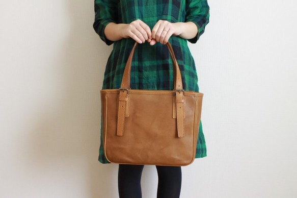 ファスナー付トートバッグ(中)
