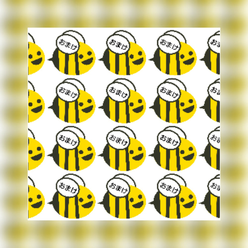 96枚フレーク！みつばちの「おまけ」シール、フレークシール