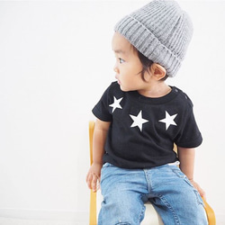 星柄Ｔシャツ＆ロンパース☆３色展開★お揃いコーデ☆ギフトにも 3枚目の画像