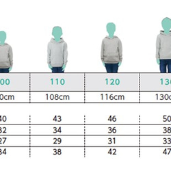 オルテガ柄パーカー＊イニシャルも入れられます！80サイズ～大人サイズまで展開しています★ 5枚目の画像